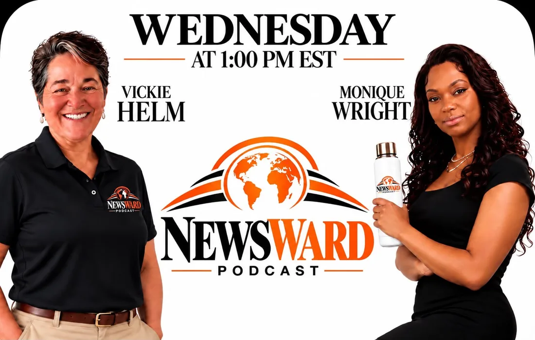 NewsWard podcast hosts Vickie Helm and Monique Wright